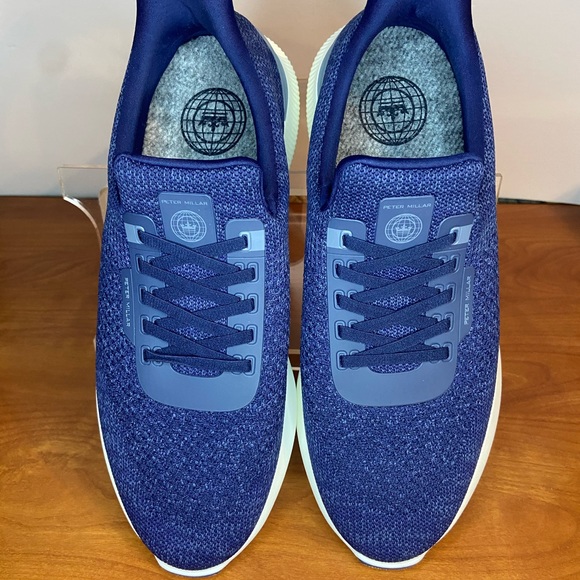 Peter Millar Hyperlight Apollo Sneaker in Navy 11.5 Like New Excellent